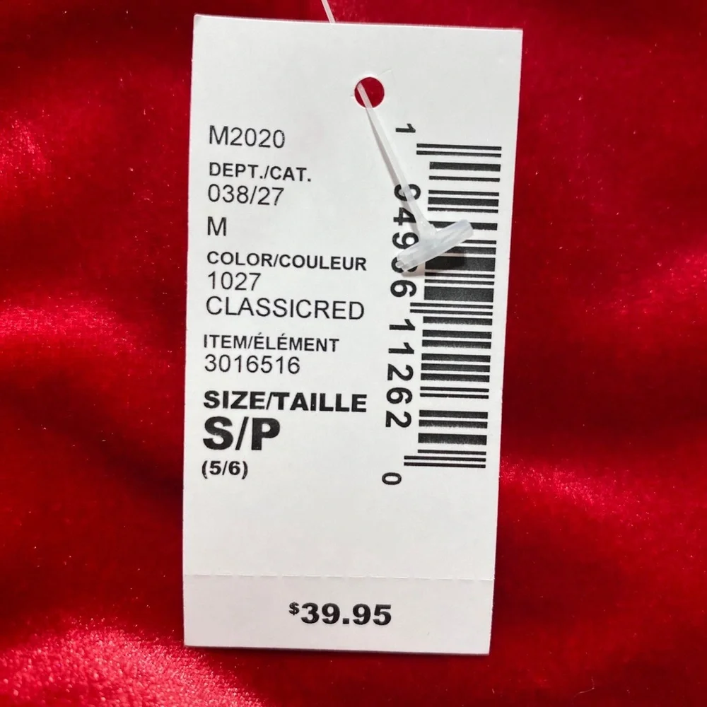 The Childrens Place Girls‎ Sleeveless Striped Holiday Dress Size Small 5/6 Red